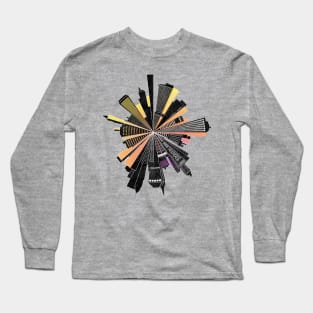 Grungy Urban Distressed Design Long Sleeve T-Shirt